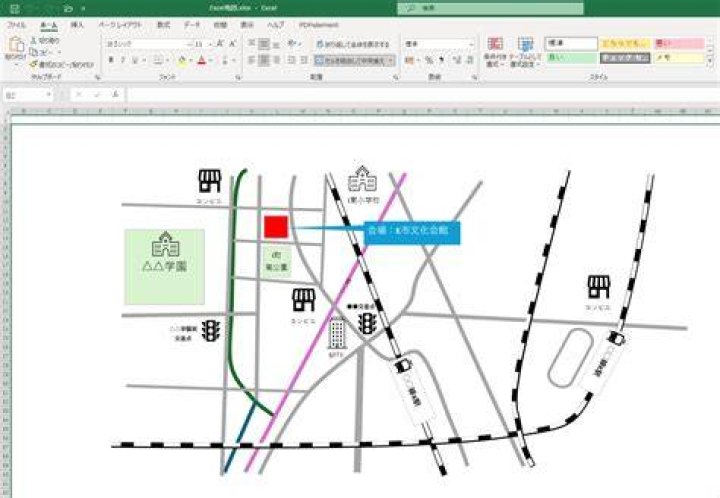 白山の屋町周辺を地図で確認するイメージ